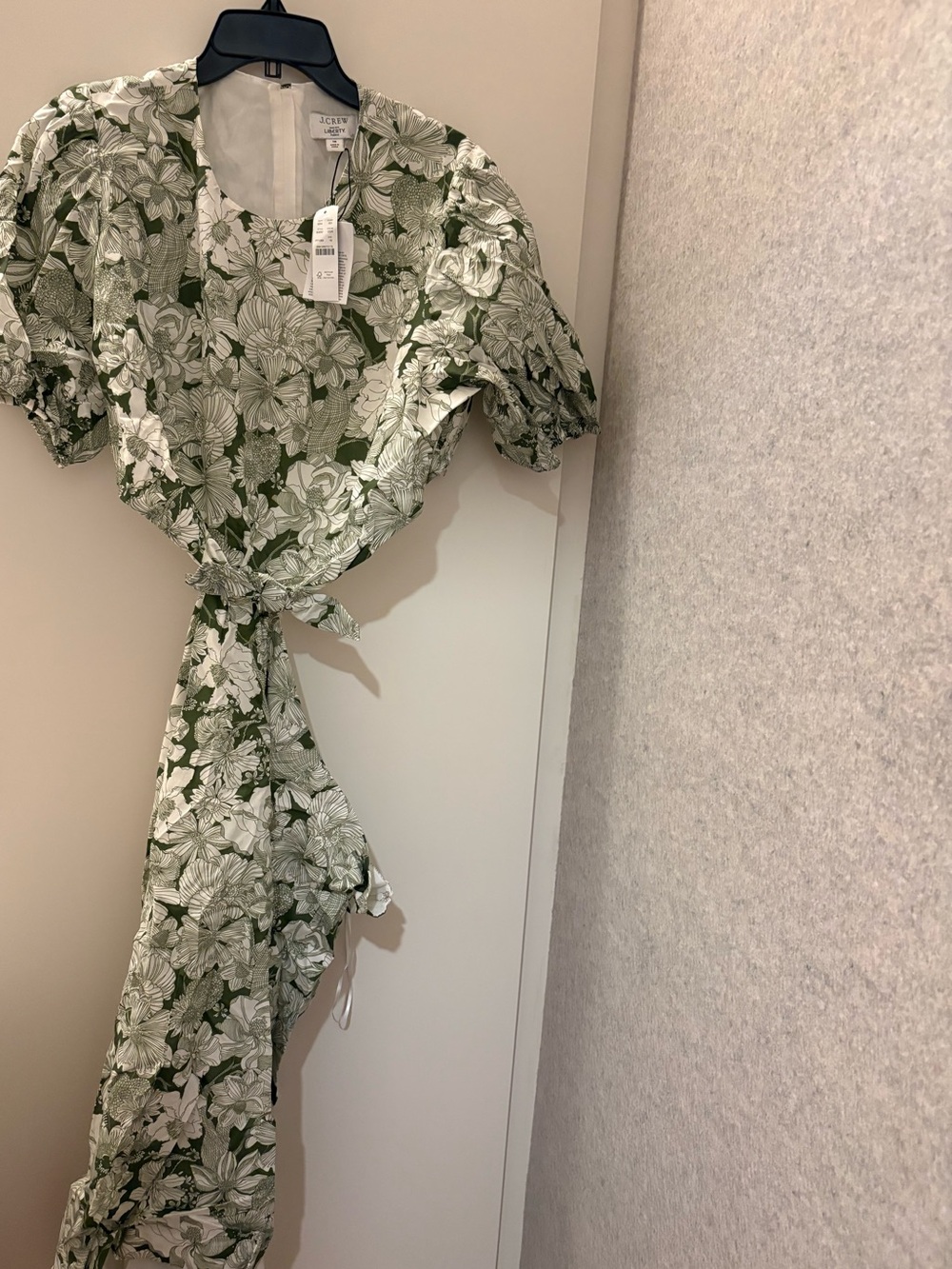J. Crew Cutout Dress in Liberty Floral. Size 16. New with tags.